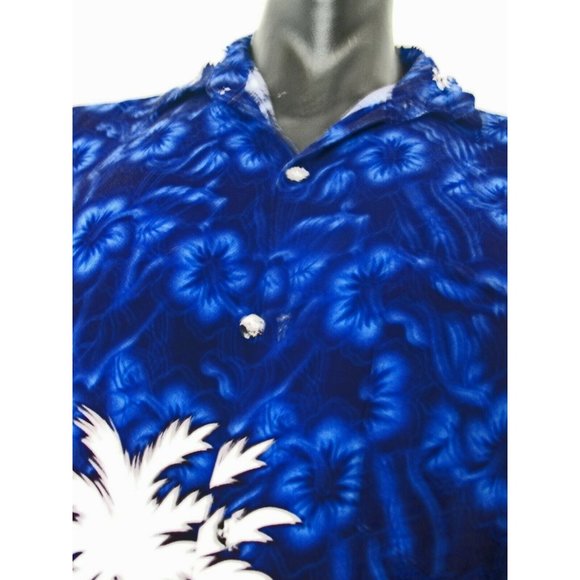 Mango Hawaiian Tropical Island Camp Shirt Sz XXL, Polyester - Picture 6 of 10